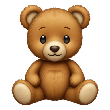 Corduroy texture teddy bear sticker