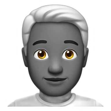 1 emoji black and white archive sticker