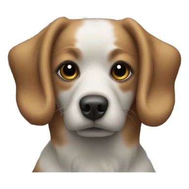 Dog with a sign that’s says I love nyc sticker