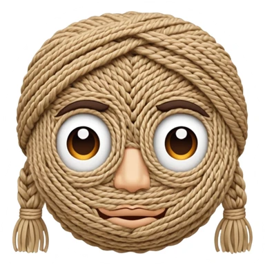 full face look like knitted sticker