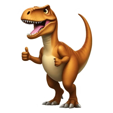 T. rex giving thumbs up  sticker