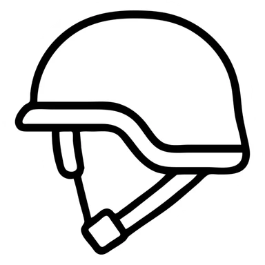 Ukrainian army helmet with chinstrap, protective headgear sticker