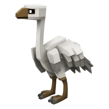 Minecraft style moa  sticker