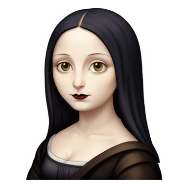Goth mona lisa sticker