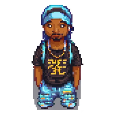 Репер 2Pac, no background sticker