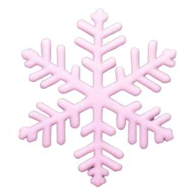pastel pink snowflake  sticker
