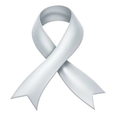 Beyaz kurdele sticker