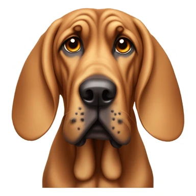 Fat bloodhound sticker