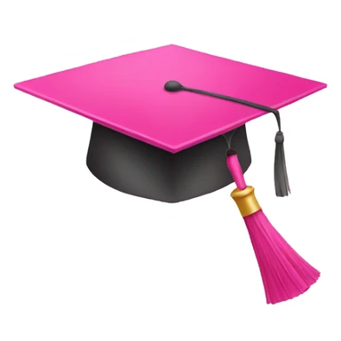 pink mortar board sticker
