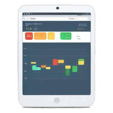 tablet for an analytics dashboard sticker
