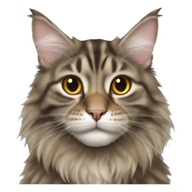 Tabby maine coon sticker