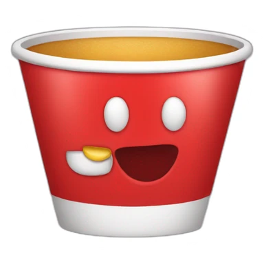 Red cup for party sticker