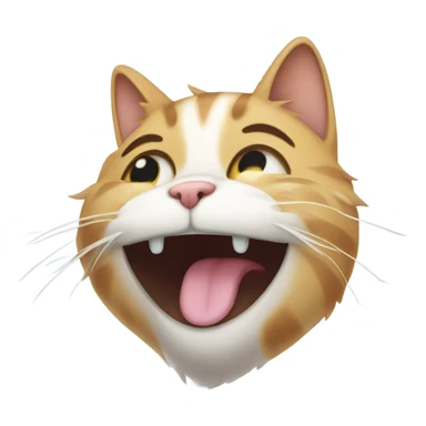 cat with happy tears sticker