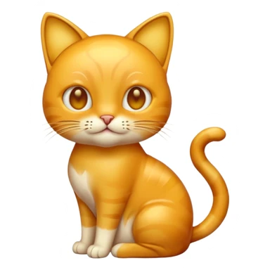 Cat made of honey sticker