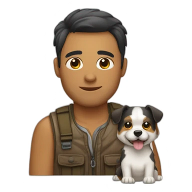 Cabira con perro sticker