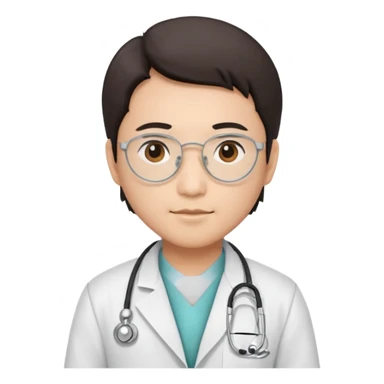 asian physician sticker