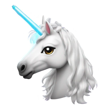 Unicorn with laser guns sticker