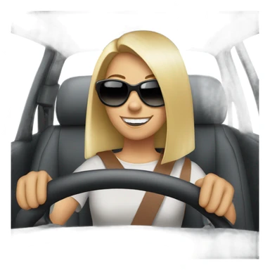 Anouk driving through Hollywood sticker