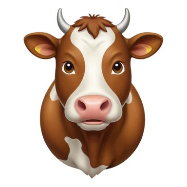 High resolution of A cow sticker