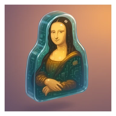 mona lisa sticker