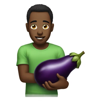 Diddy with egg plant sticker