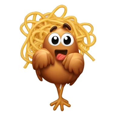 barbecue chicken with spaghetti  sticker