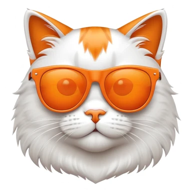 cool cat with sunglasses sticker