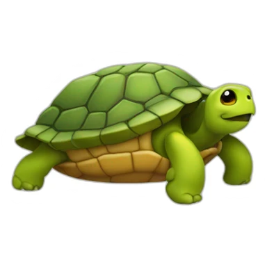 Emoji qui pleut sur une tortue sticker