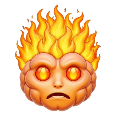 brain on fire sticker