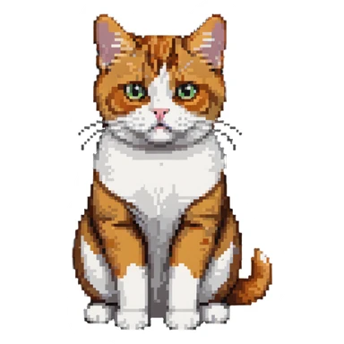 Ginger cat, black and white cat, calico cat, British shorthair cat sticker