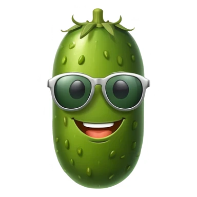 Pickle wearing sunglasses sticker