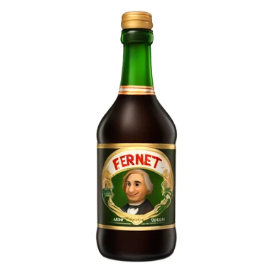 Una botella de fernet argentino sticker