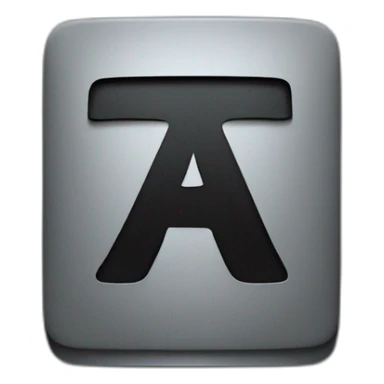 The letter “F” sans-serif bold with black background sticker