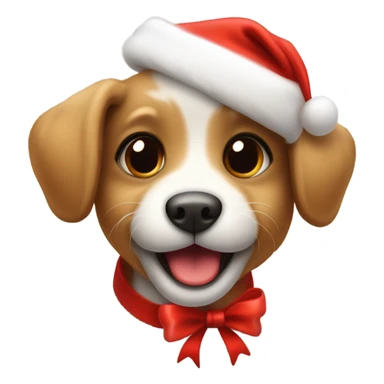 Christmas puppy sticker