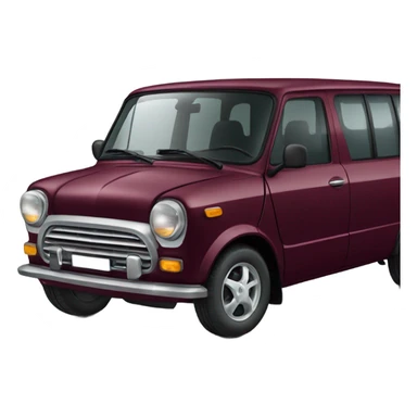 Burgundy Honda mini van sticker