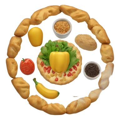 Food circle  sticker