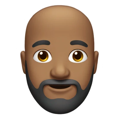 Bald man with a bow sticker