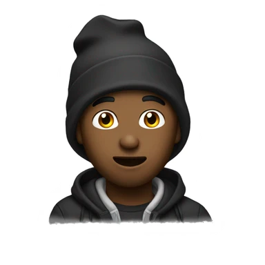 A guy rapping sticker