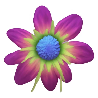 Trippy flower sticker