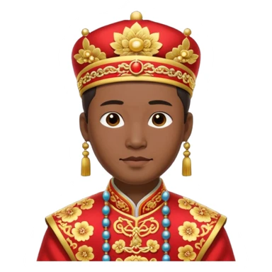 Chinese groom, traditional, culture of chinese. sticker