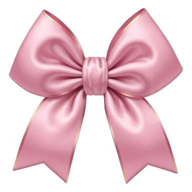 Light pink popcorn bow sticker