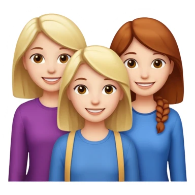 Three girls posing together sticker
