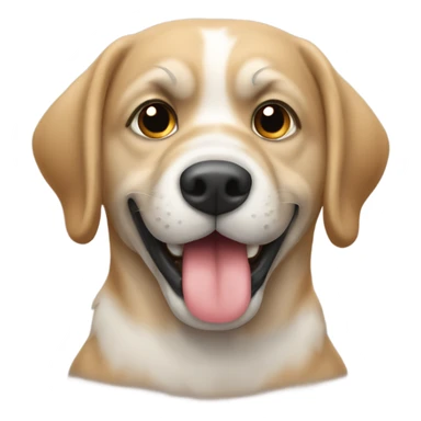 Perro enojado persiguiendo a alguien sticker