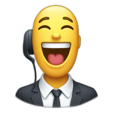 Phonecall laughing sticker