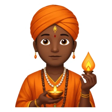 diwali man with diwali sticker