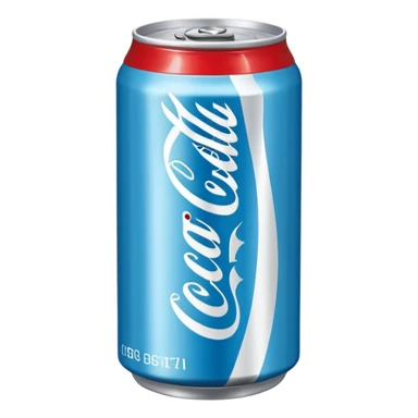 light blue Coca-Cola can sticker
