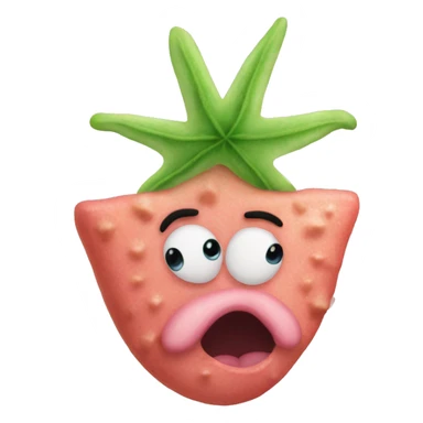 patrick star mouth watering sticker