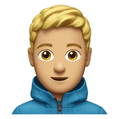 a blue waterproof jacket sticker