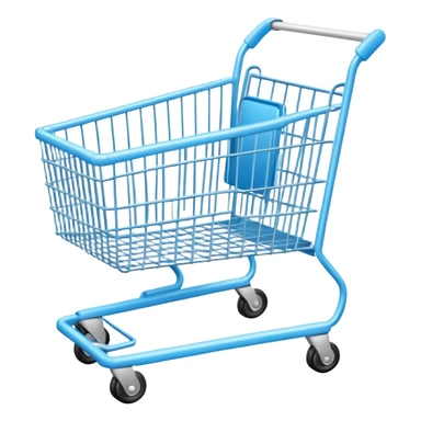 Light blue shopping sticker