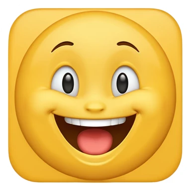 Create a  Laugh reaction emoji for a new social media app sticker